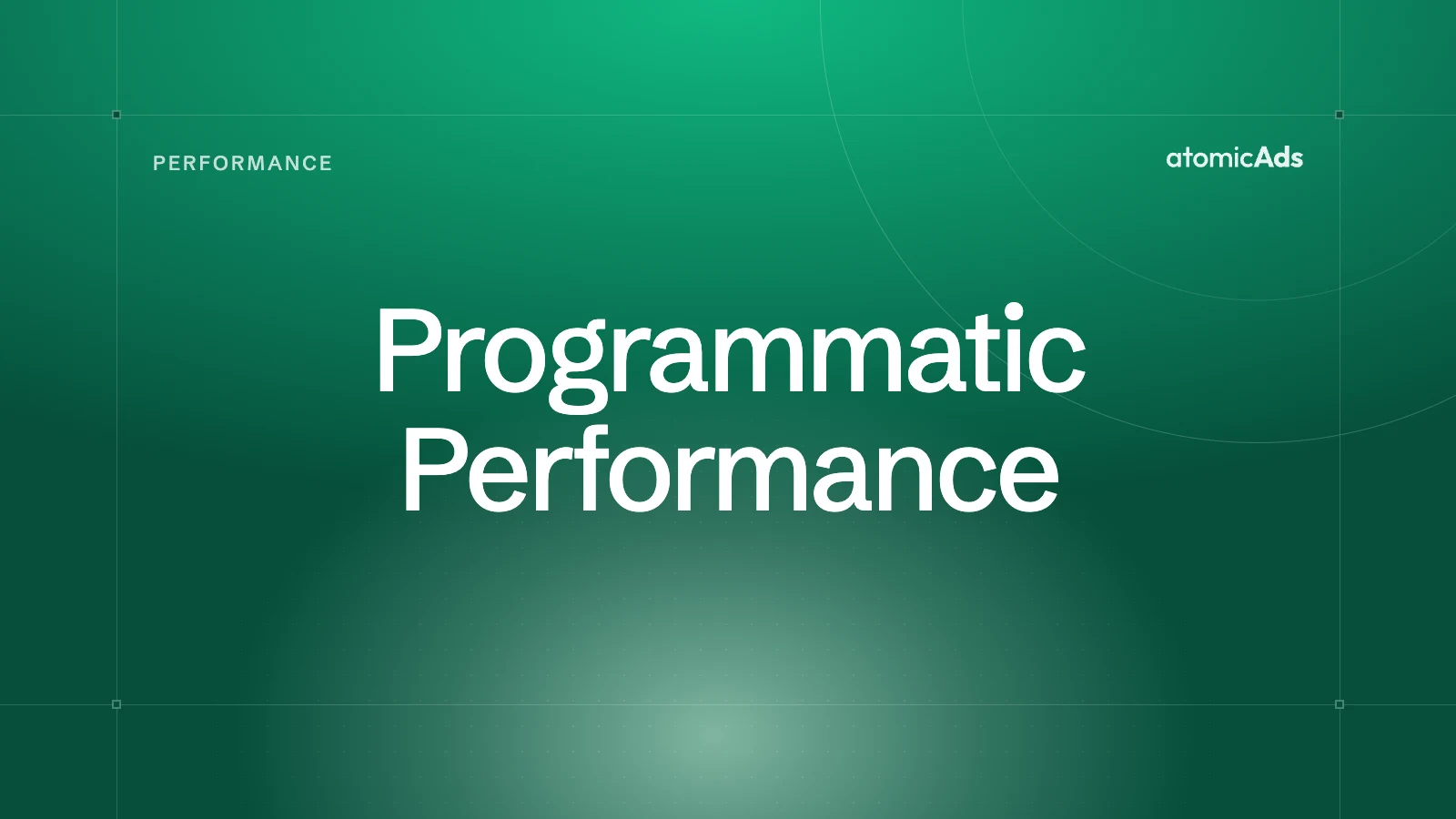 Programmatic Performance: atomicAds blog cover